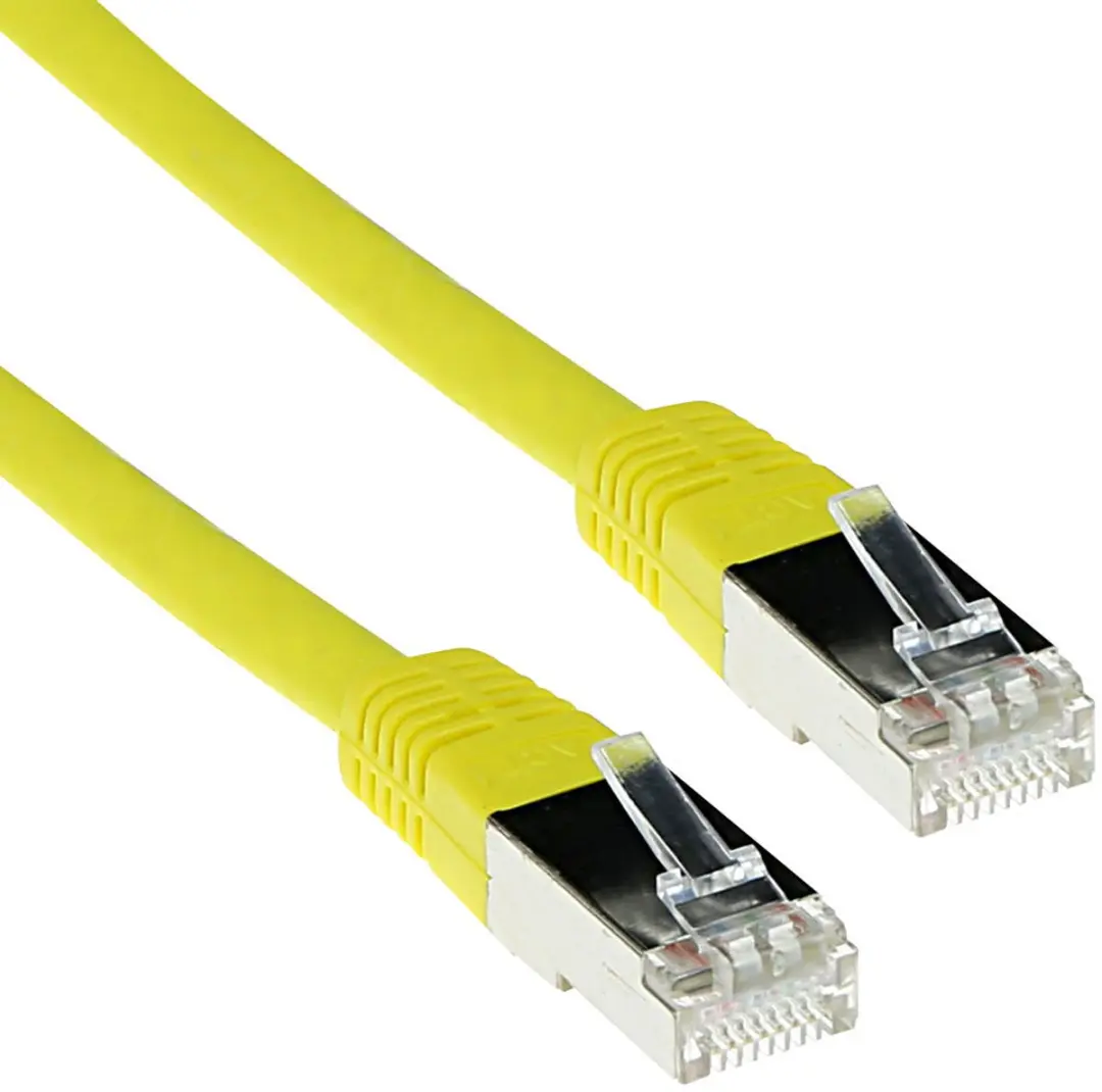 ACT Gele 1,5 meter LSZH SFTP CAT6 patchkabel met RJ45 connectoren FB9851
