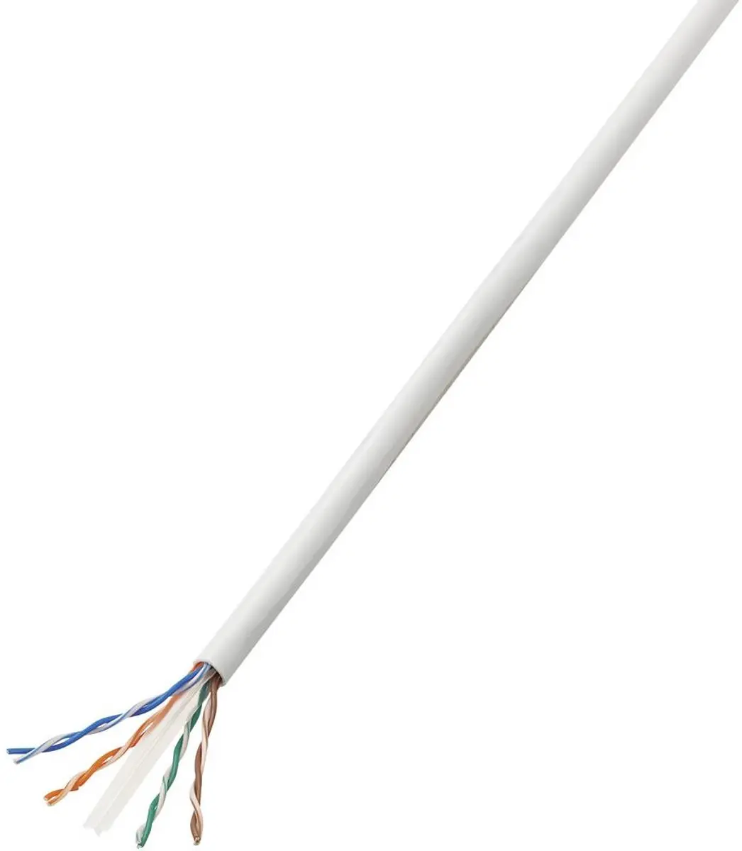 Tru Components Netwerkkabel CAT 6 Wit 50m