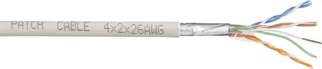TRU COMPONENTS Netwerkkabel CAT 6 U/UTP 4 x 2 x 0.27 mm² Wit 50 m