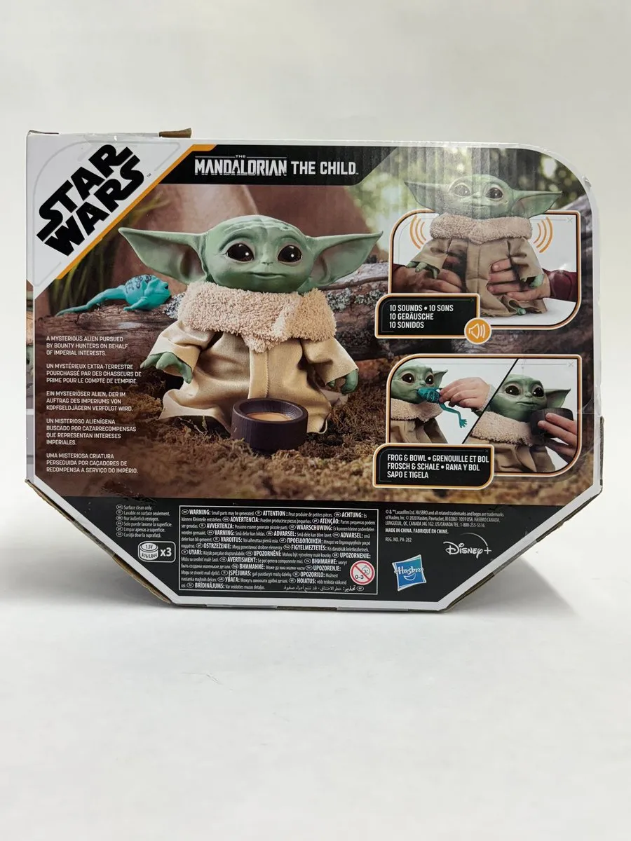 Star Wars The Mandalorian Pluche Speelfiguur - The Child Yoda - 3x AAA - afbeelding 6 van 6