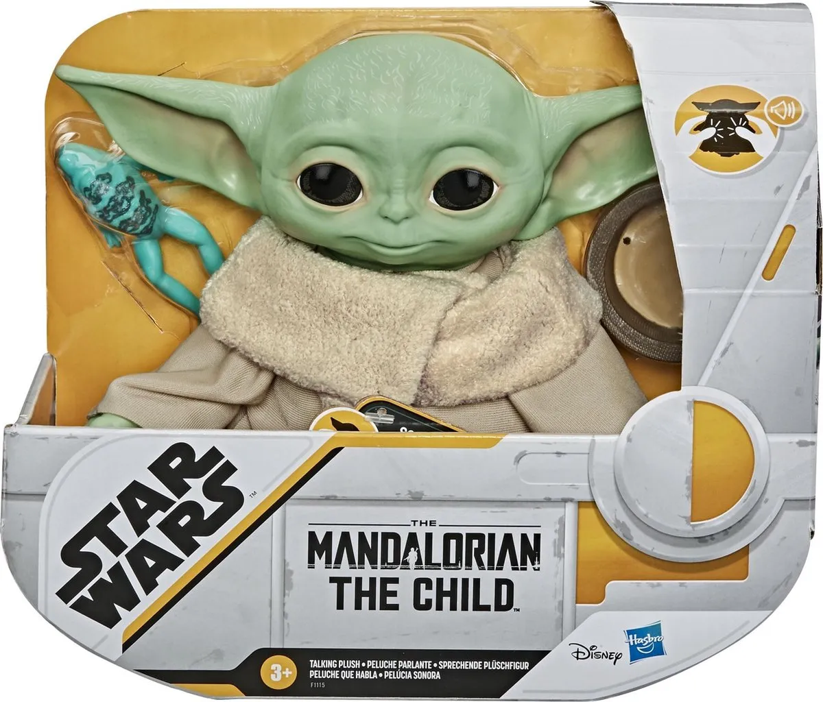 Star Wars The Mandalorian Pluche Speelfiguur - The Child Yoda - 3x AAA - afbeelding 2 van 6