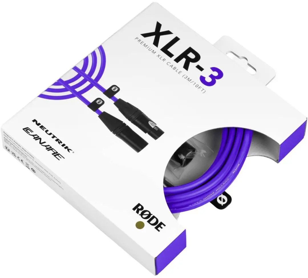 Rode XLR-3 Paars XLR-kabel
