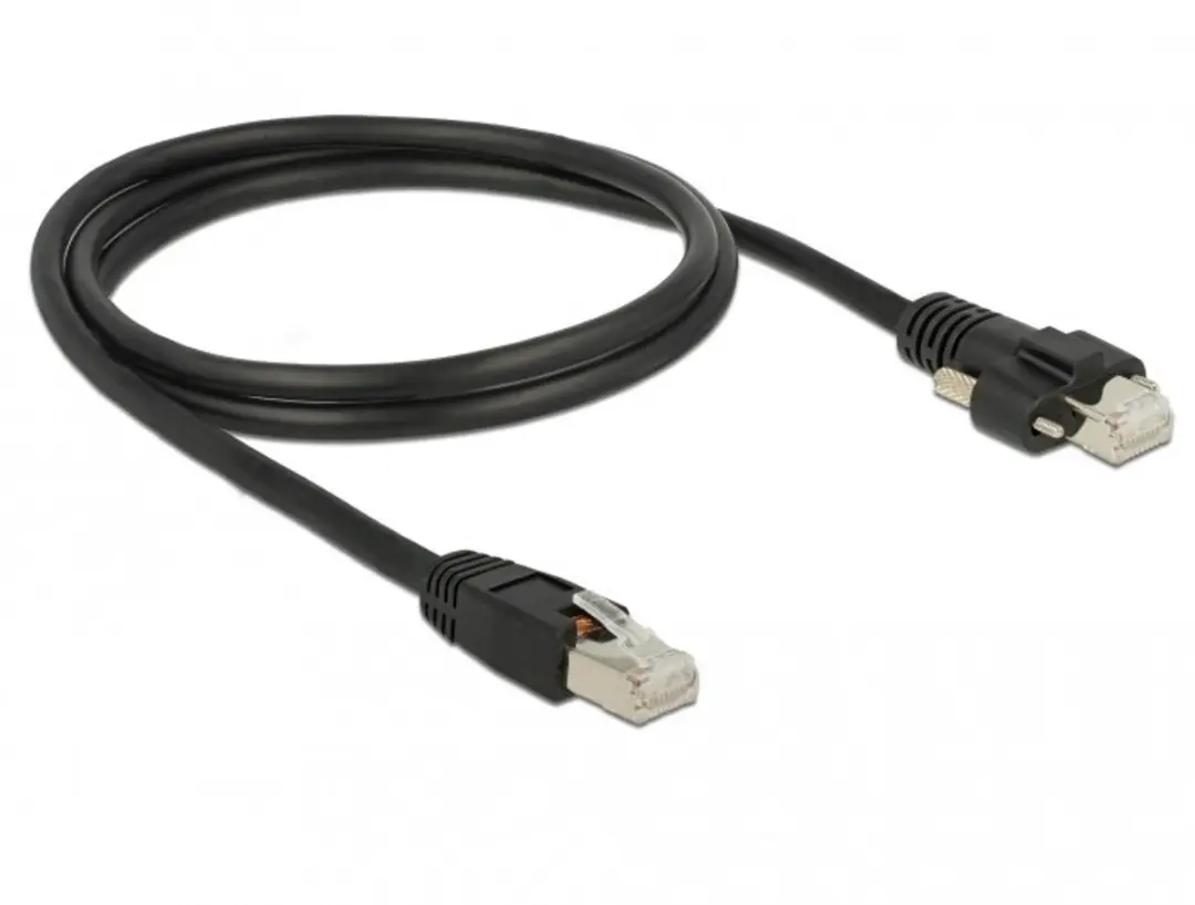 Delock GigE Camera Kabel Cat.6 S/FTP 1m - Zwart