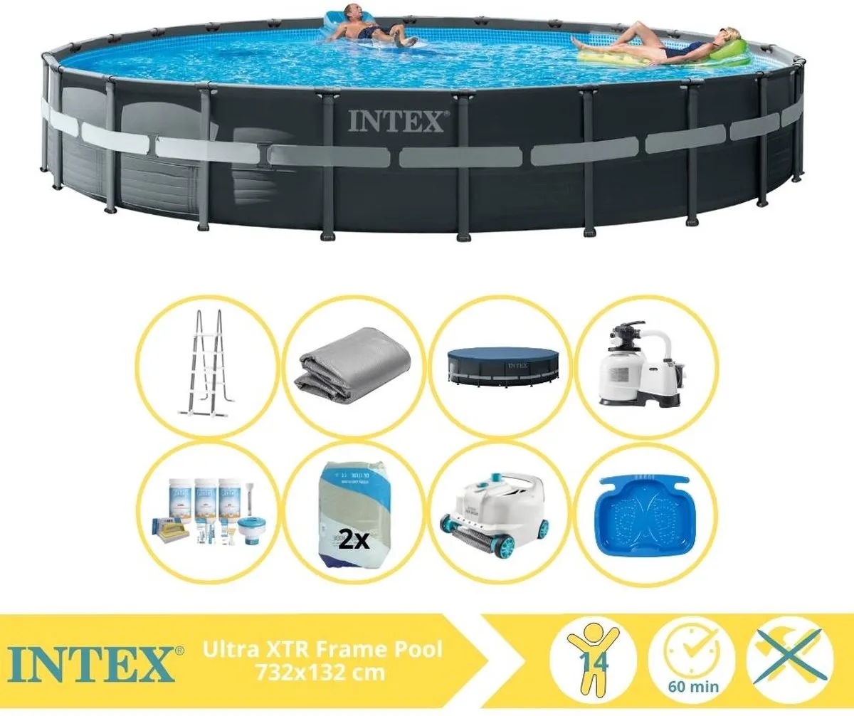 Intex Ultra XTR Frame 26340GN Opzetzwembad 732x132cm