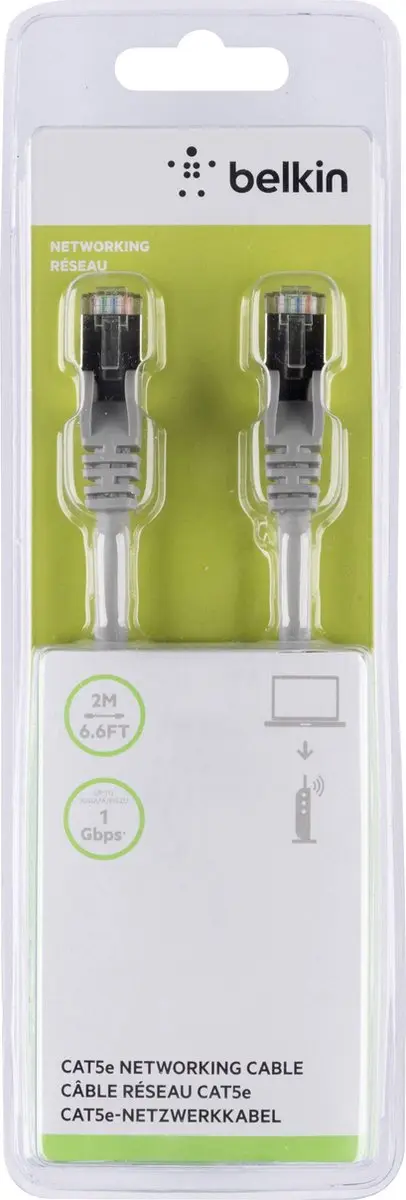 Belkin RJ-45 CAT5e Kabel 2m - Grijs