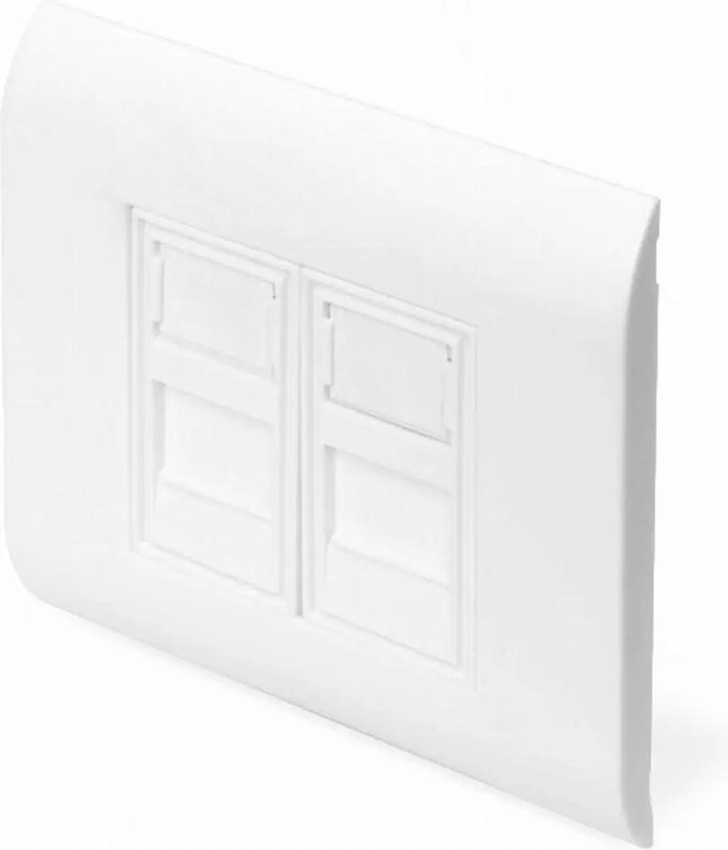 Digitus DN-93802 Wandcontactdoos 2x RJ-45 - Wit