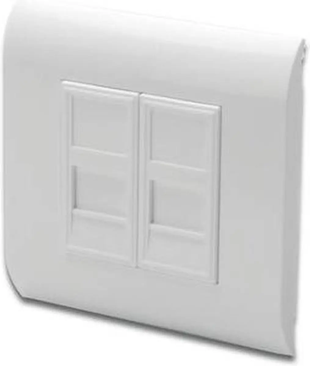 Digitus DN-93802 Wandcontactdoos 2x RJ-45 - Wit