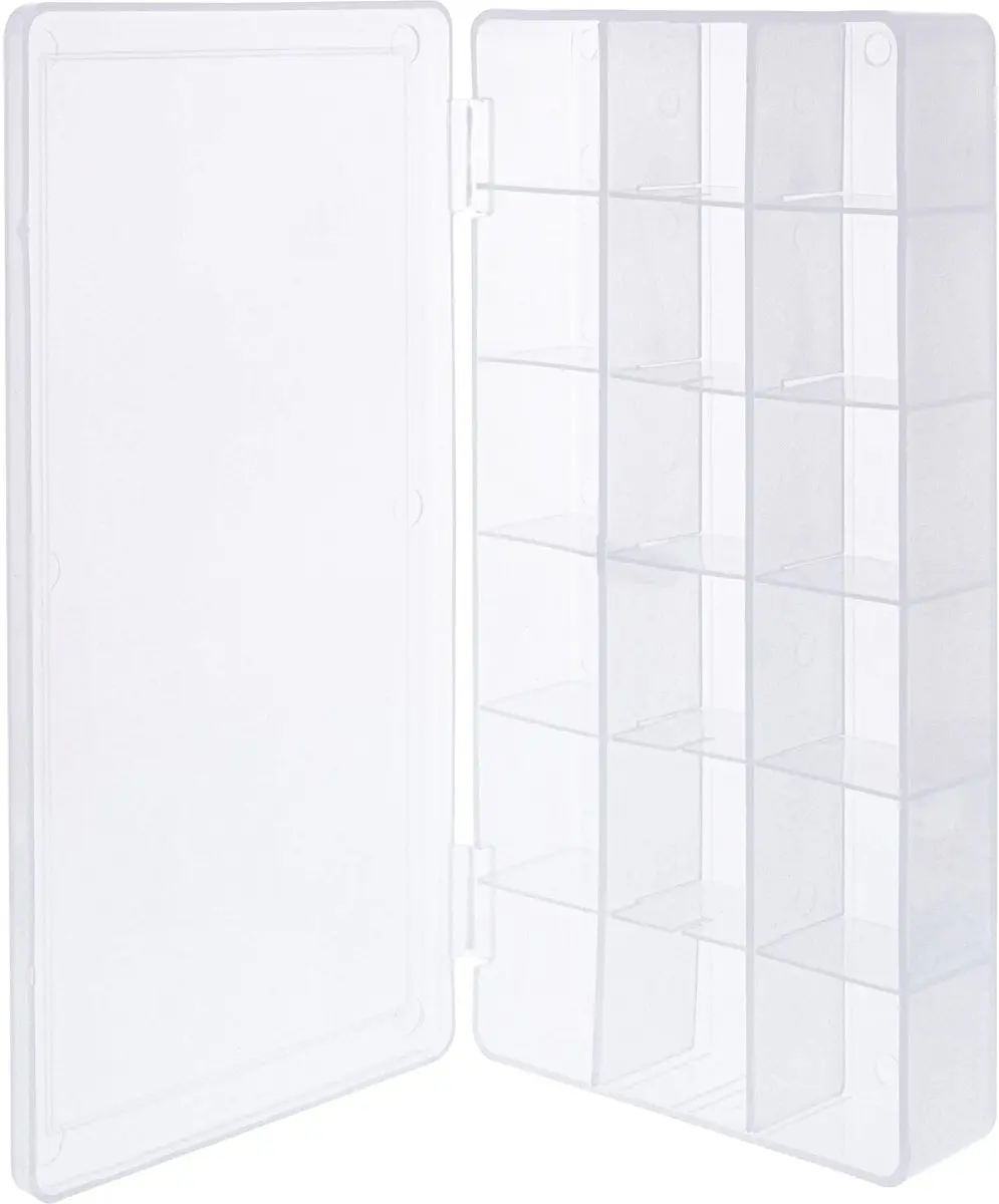 InLine Opbergdoos Kleine Onderdelen 18 Vakjes 213x114x35mm Wit