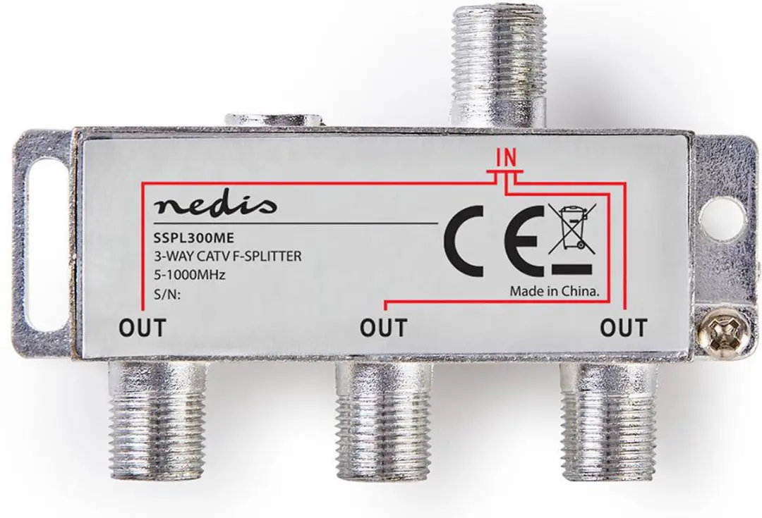 Nedis CATV-Splitter SSPL300ME