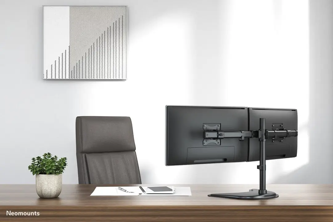 Neomounts NM-D335DBLACK Monitorstandaard 2x 10-27" - 0-8 kg
