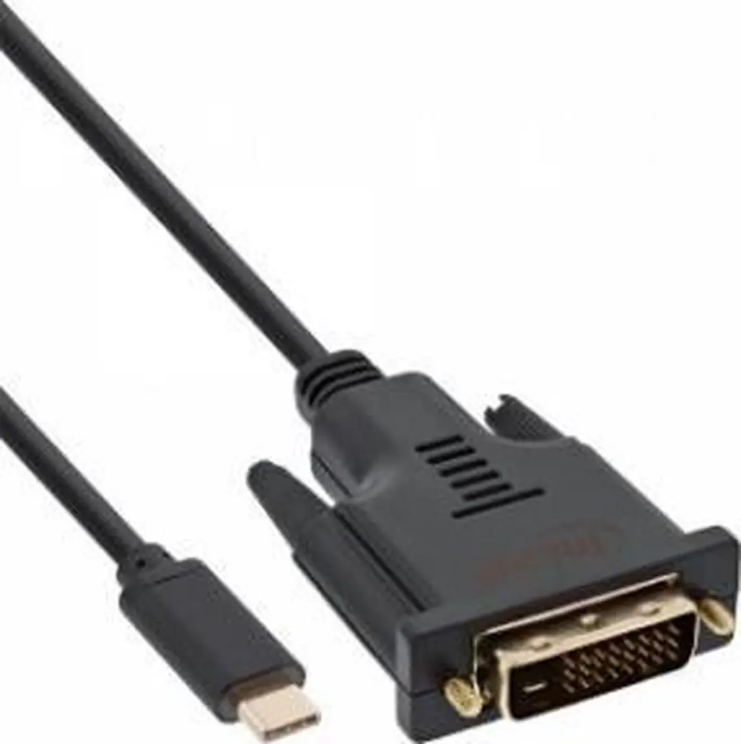 InLine USB-C naar DVI Kabel 2m - Zwart