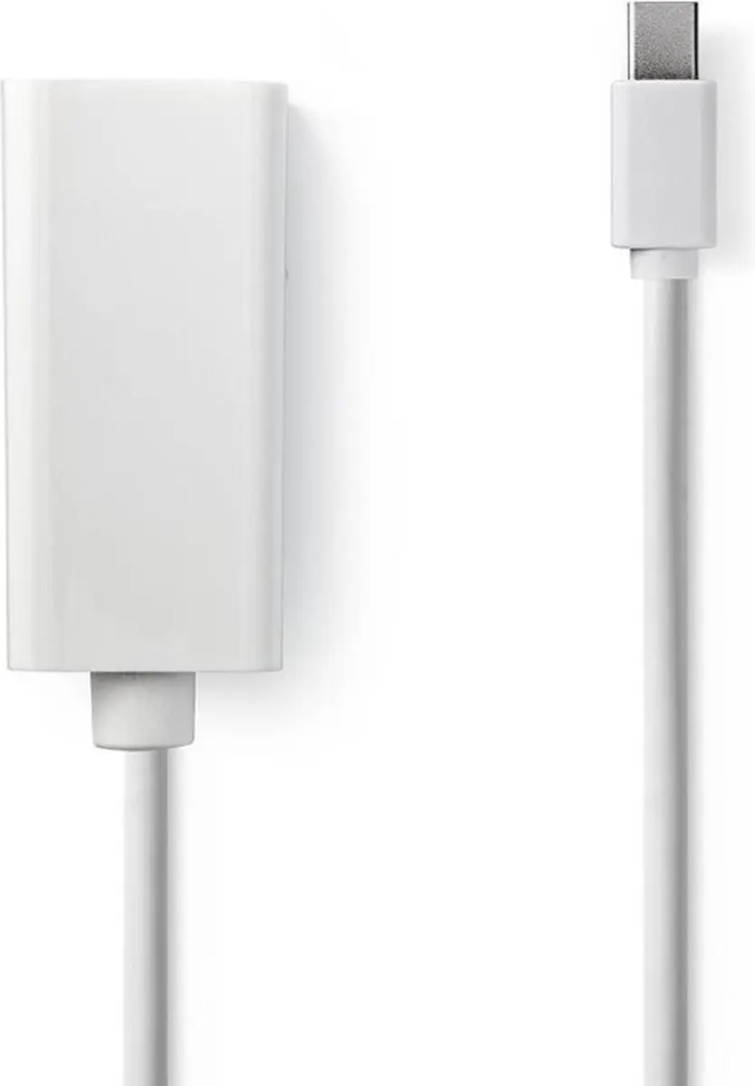 Nedis Mini DisplayPort naar HDMI Kabel 21.6 Gbps 0.2m - Wit - afbeelding 6 van 6