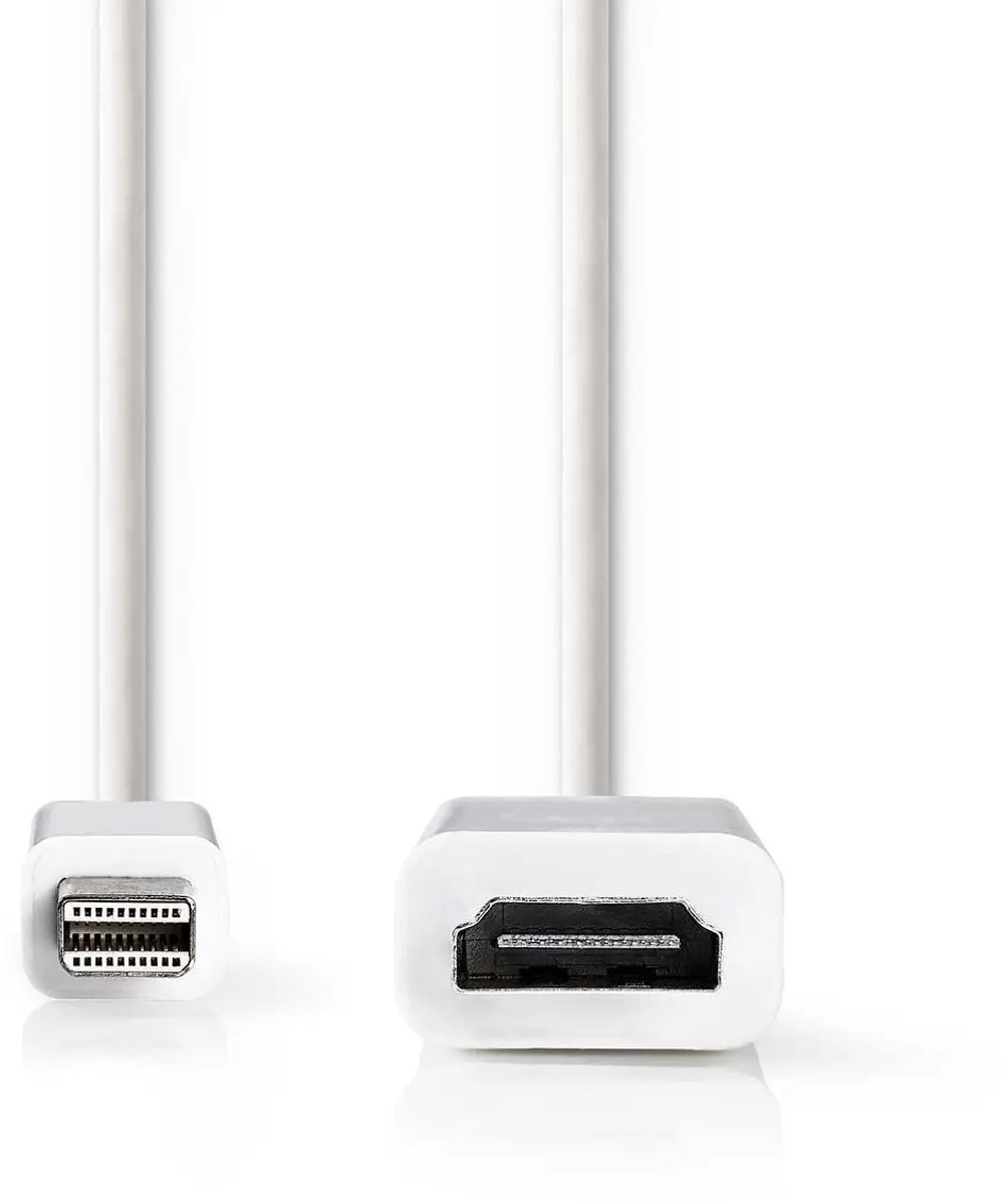 Nedis Mini DisplayPort naar HDMI Kabel 21.6 Gbps 0.2m - Wit