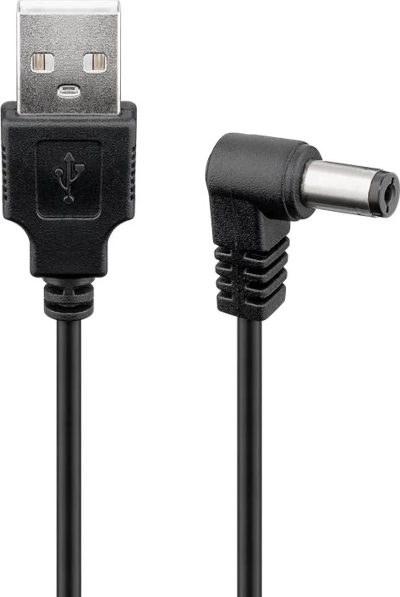 Goobay USB naar Haakse DC Kabel 5.5x2.1mm - 10 Stuks