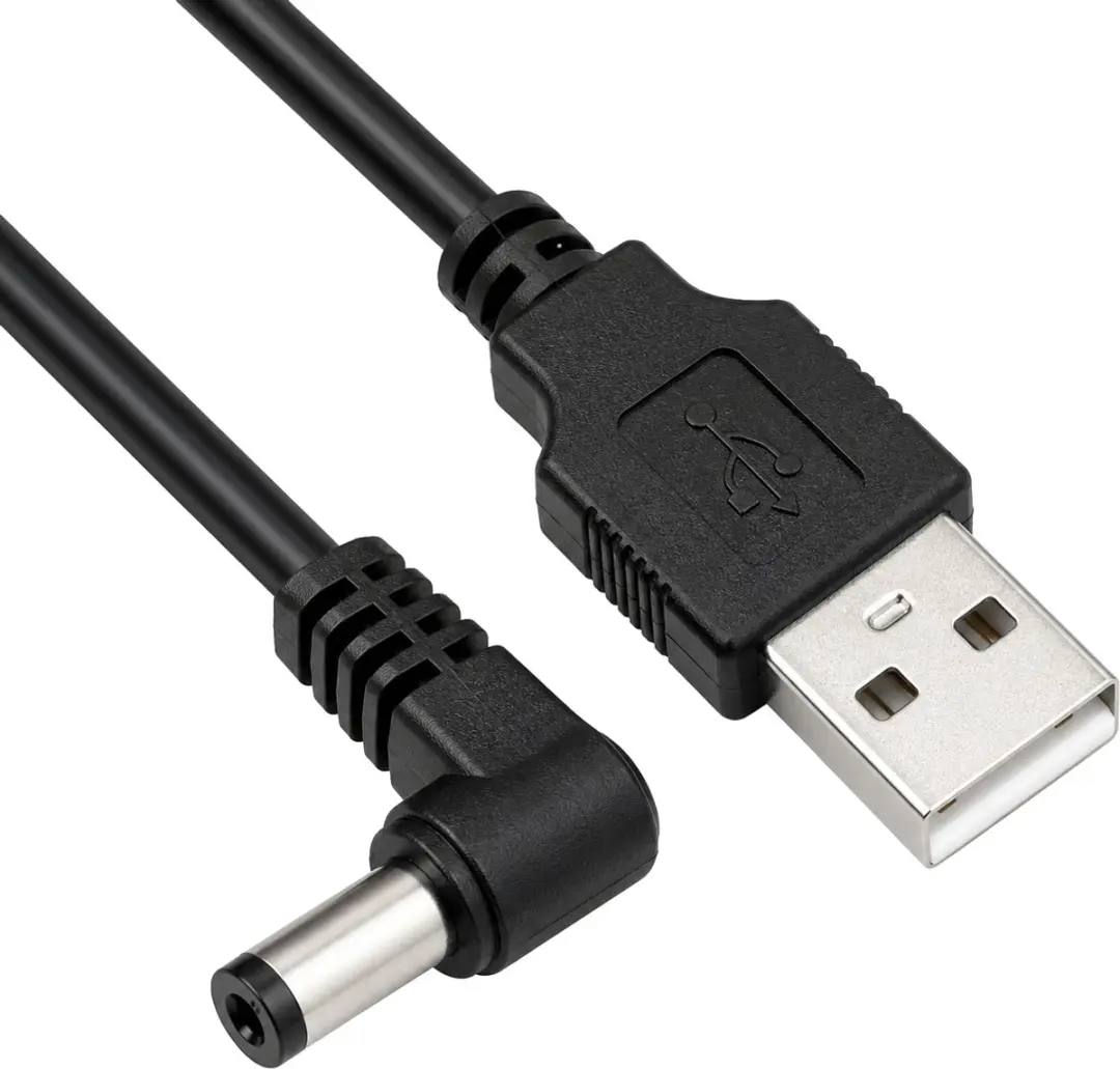 Goobay USB naar Haakse DC Kabel 5.5x2.1mm