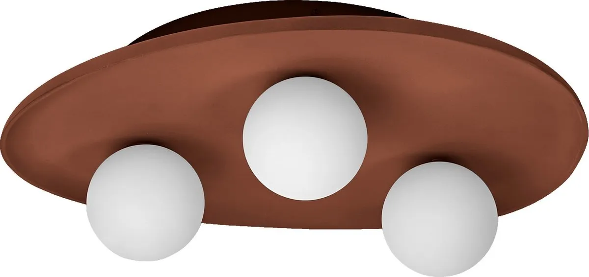 LEDVANCE Decor Clay Nest Plafondlamp 3xG9 - Bruin