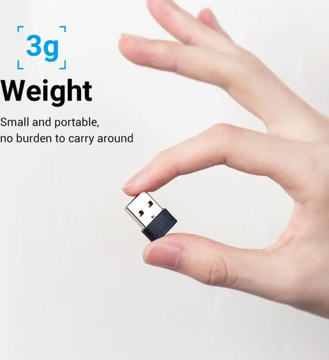 Vention USB 2.0 A naar C Adapter - Zwart