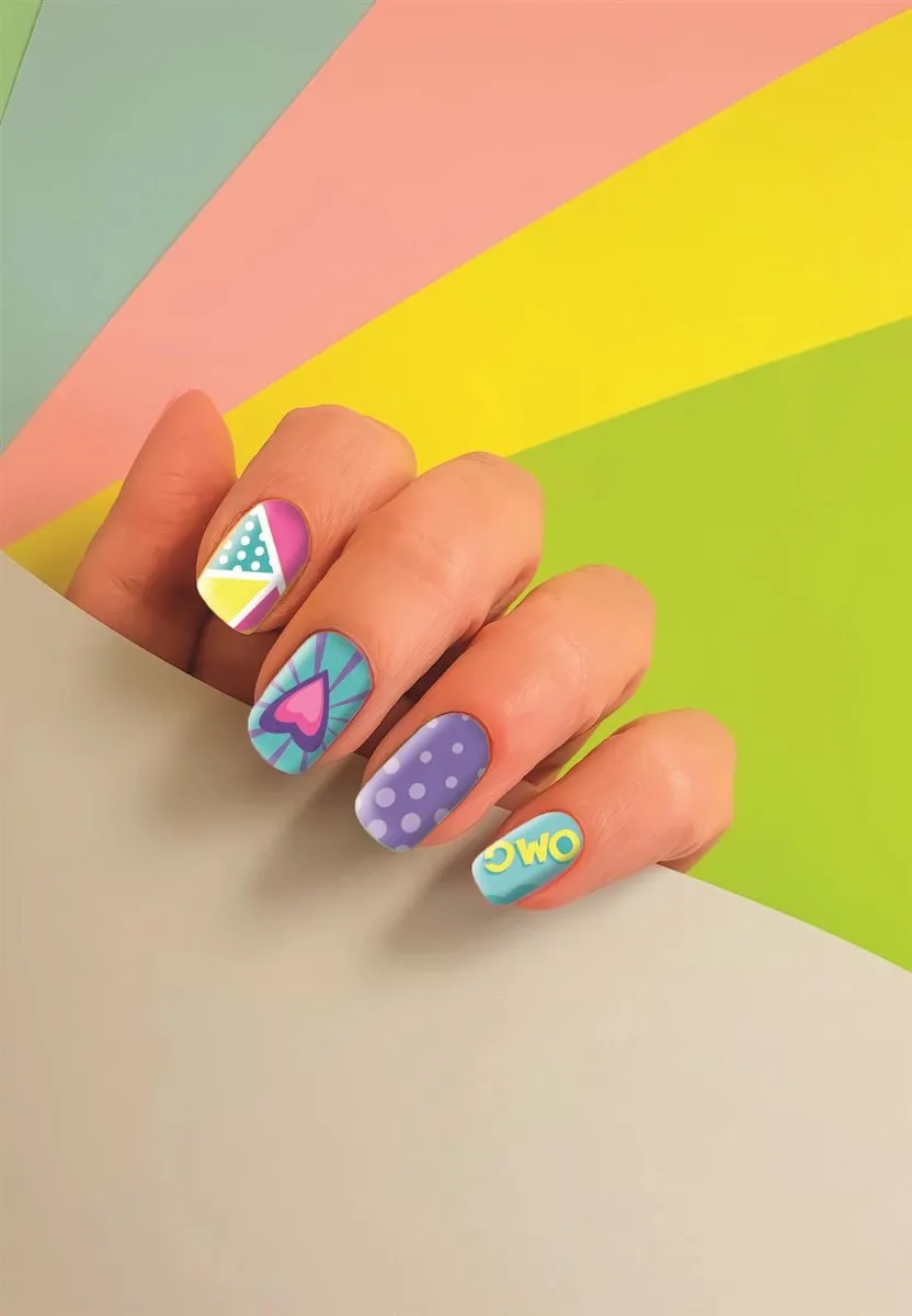 Clementoni Cazy Chic Press & Go Nails Kunstnagels Pop - vanaf 6 jaar