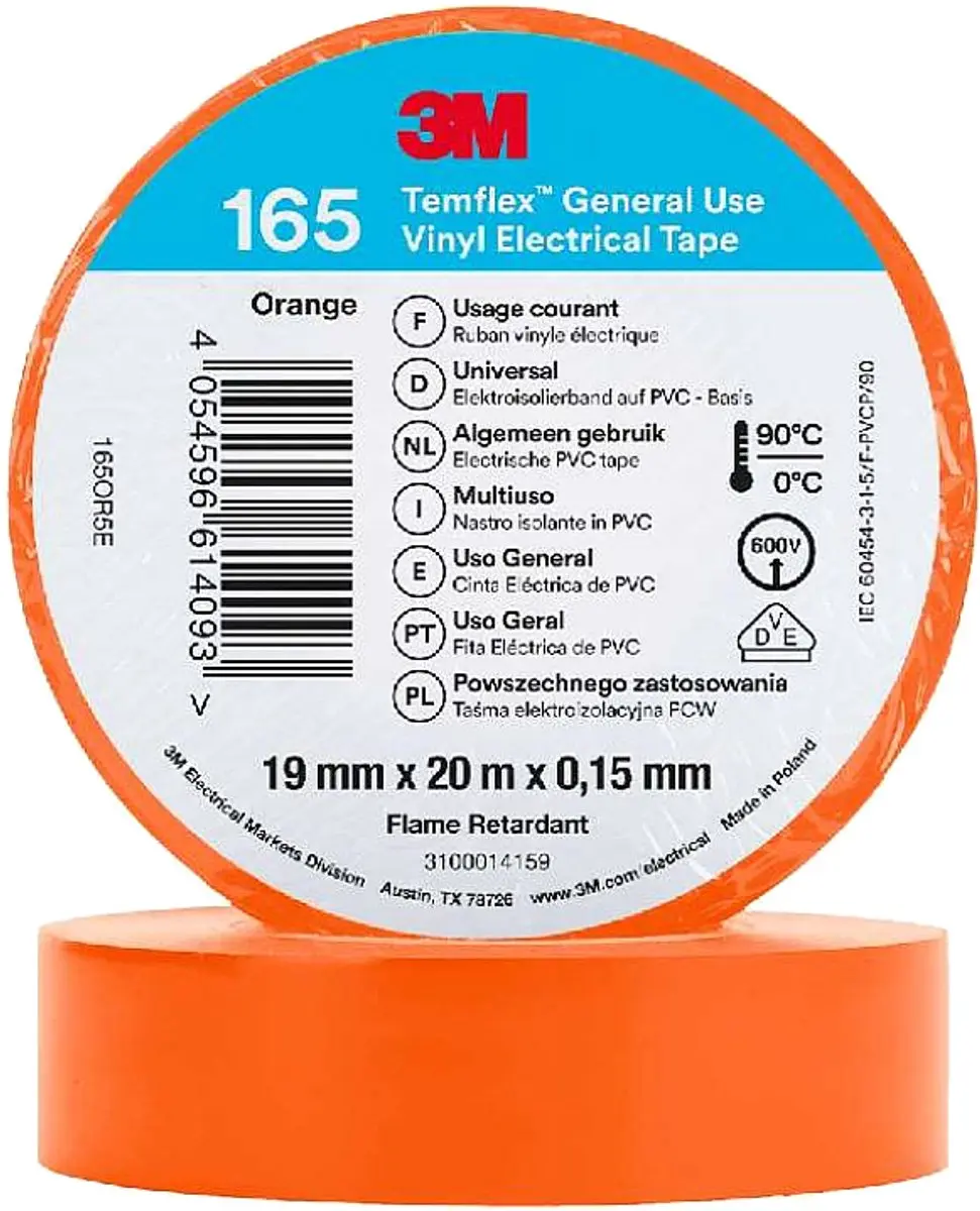 3M Isolatie Tape 19mm Oranje