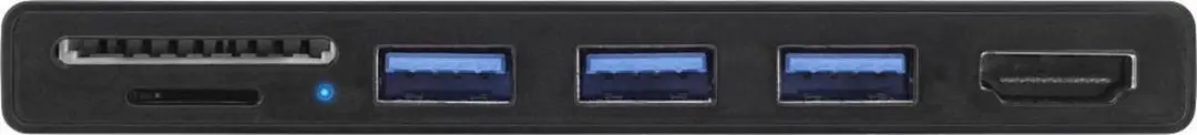 InLine MultiHub Surface Pro 4/5/6 - USB-A 3.2 x3 HDMI 4K Kaartlezer - Zwart - afbeelding 6 van 6