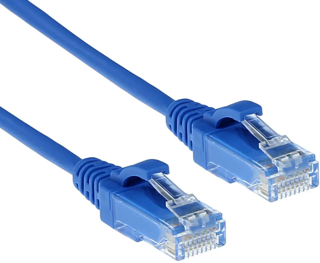 ACT Blauwe LSZH U/UTP CAT6 Patchkabel 1m