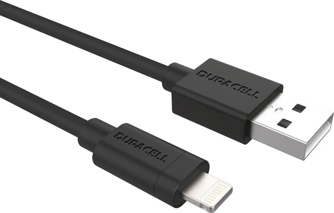 Duracell USB2.0 A Male naar Apple Lightning 2m - Zwart - afbeelding 6 van 6