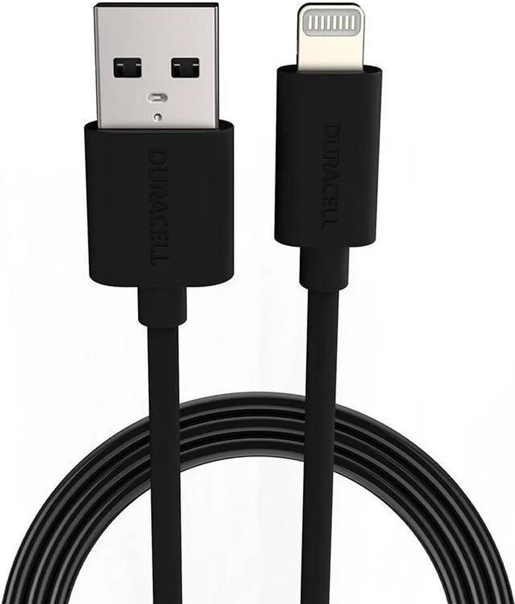 Duracell USB2.0 A Male naar Apple Lightning 2m