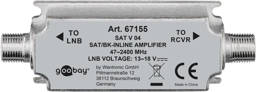 Goobay SAT/BK Inline-versterker 67155