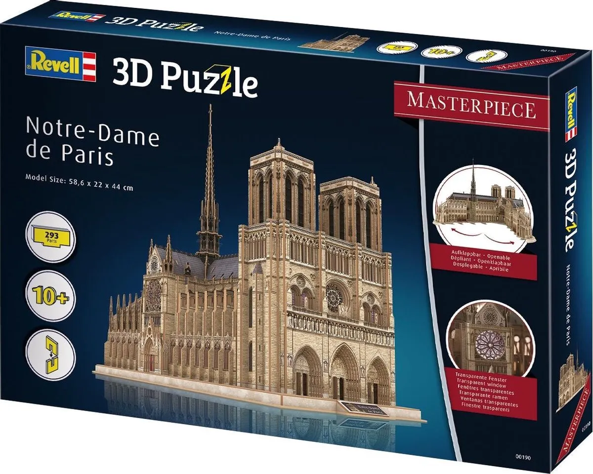 Revell Notre Dame 3D Puzzel 293 Stuks - Multi