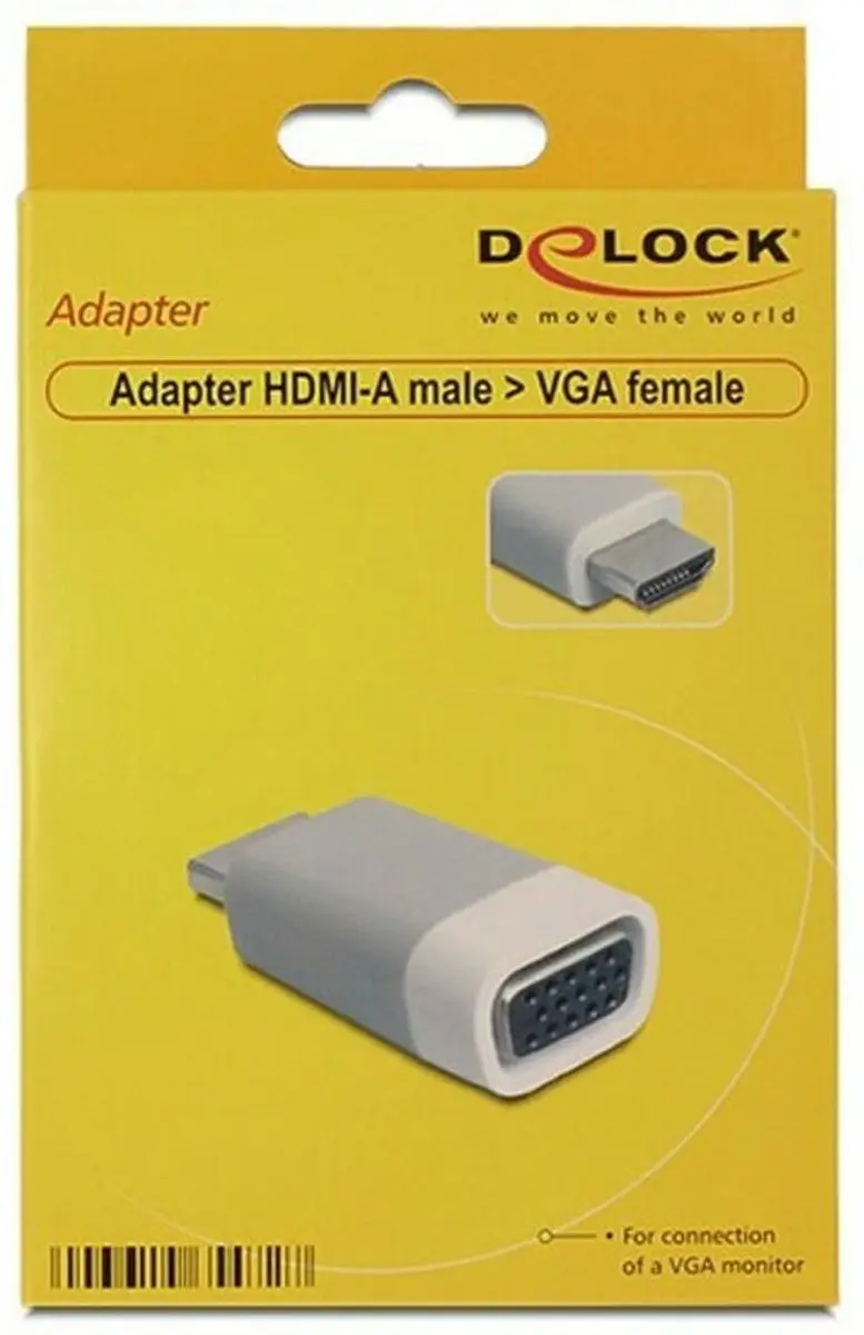 Delock HDMI naar VGA Adapter - Grijs