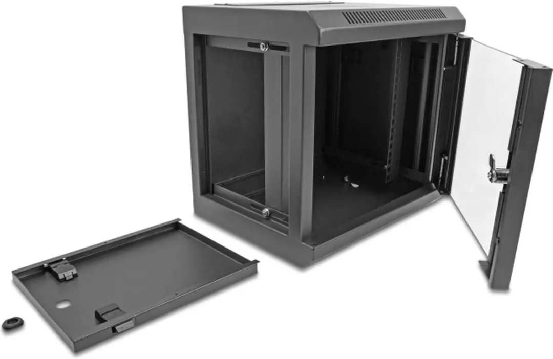 Delock 10" Network Cabinet 6U - Glasdeur - Zwart