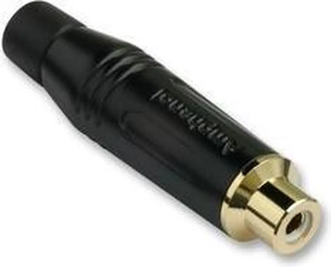 Amphenol ACJR-BLK kabel-connector RCA Zwart