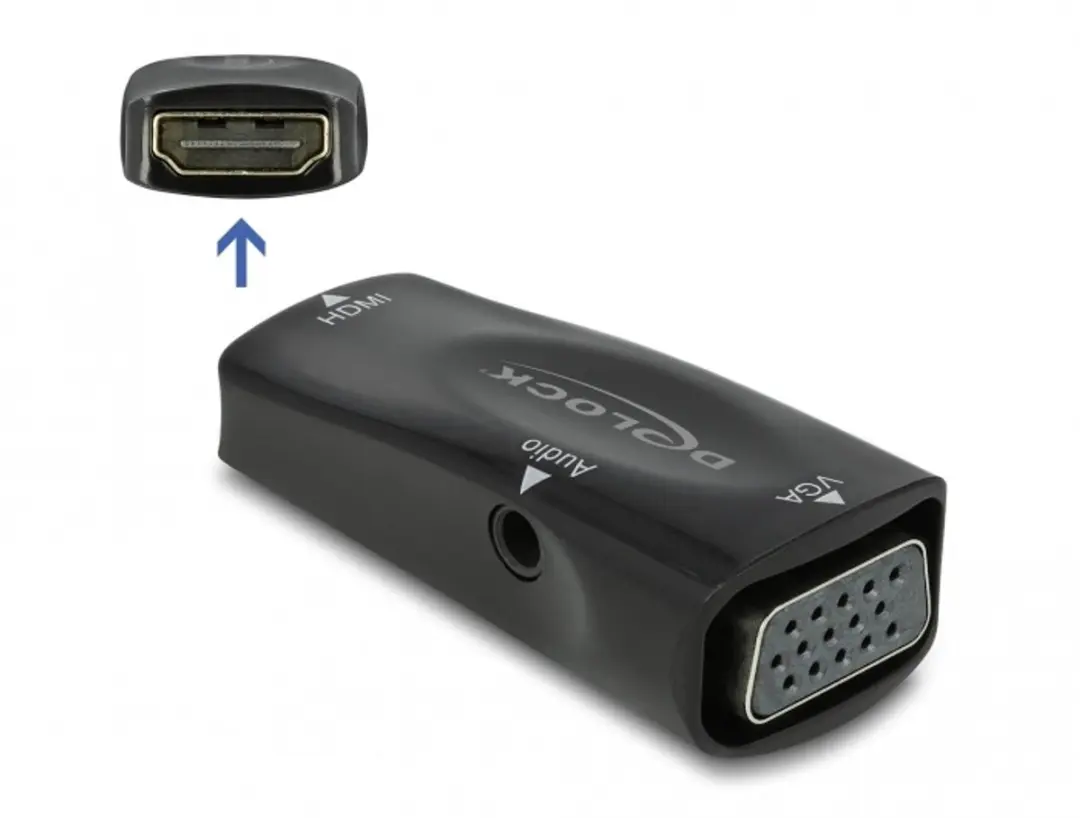 Delock Adapter HDMI-A female to VGA female 1080p with Audio