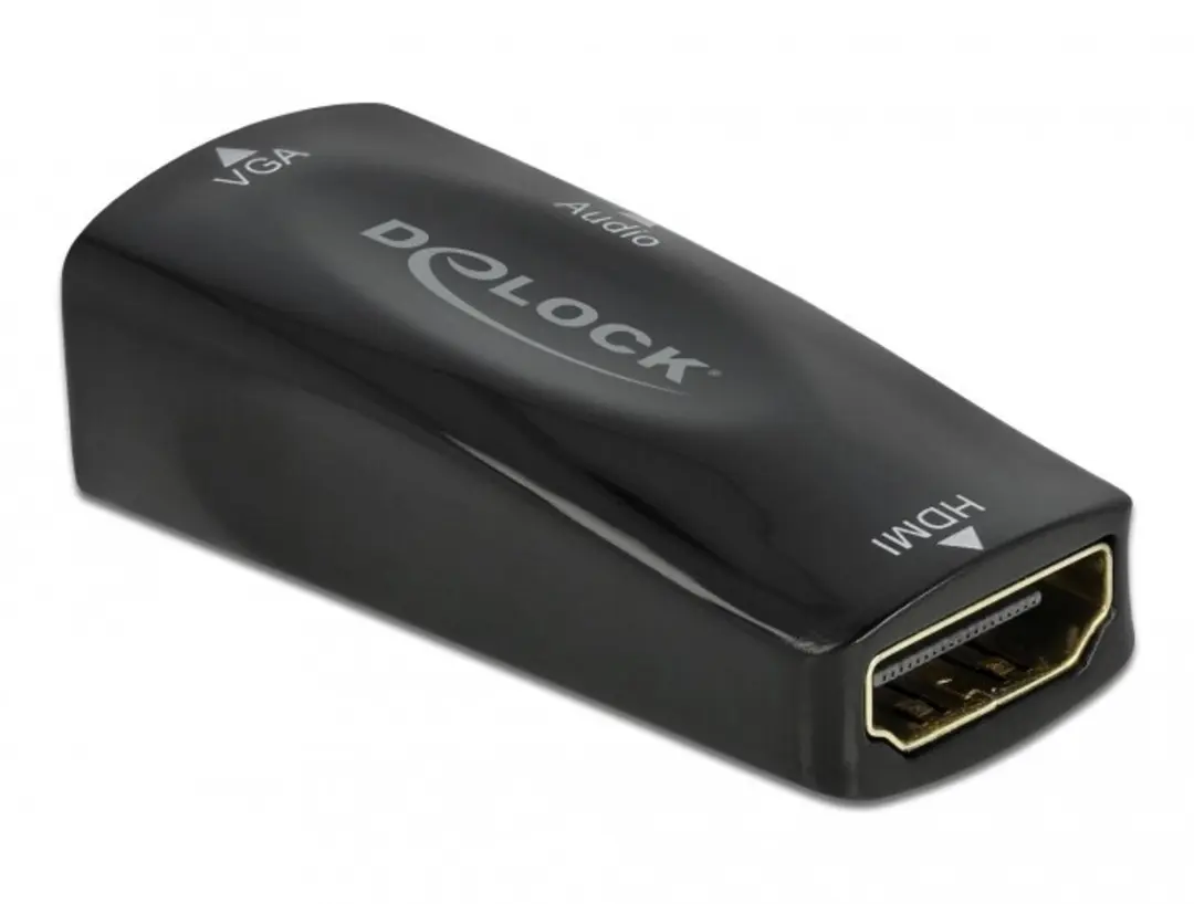 Delock HDMI naar VGA Adapter 1080p - Zwart