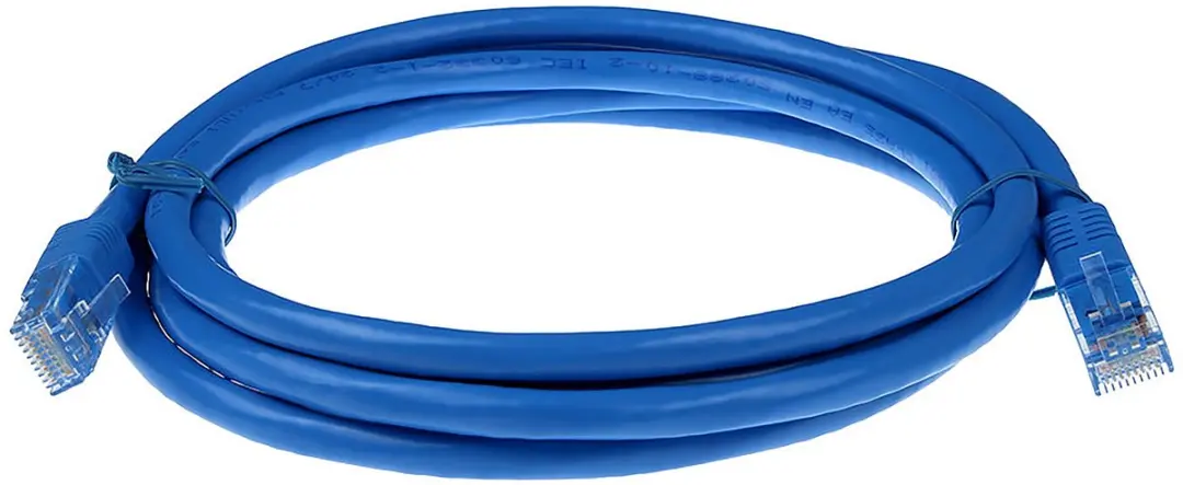ACT IB3801 Blauwe U/UTP CAT6A Patchkabel 1m - RJ45