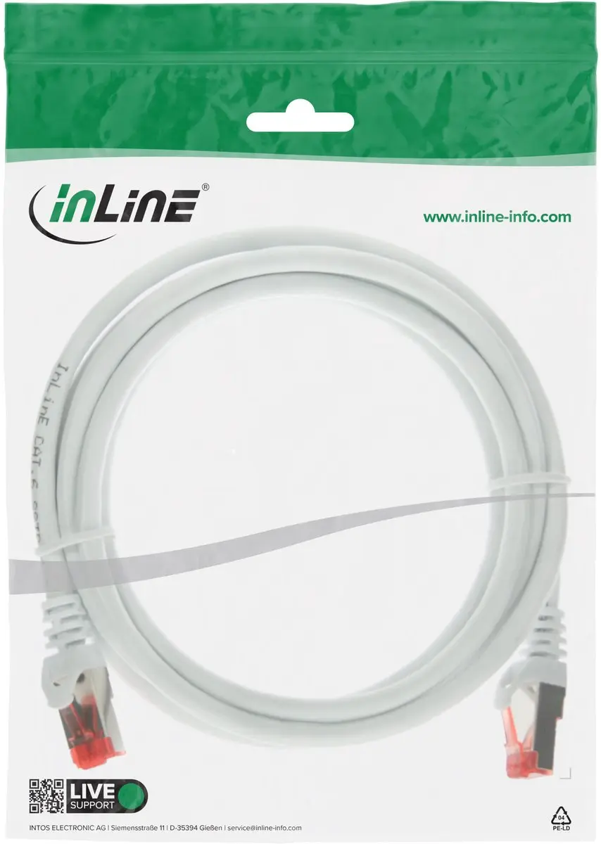 InLine Patchkabel S/FTP Cat.6 2m - Wit