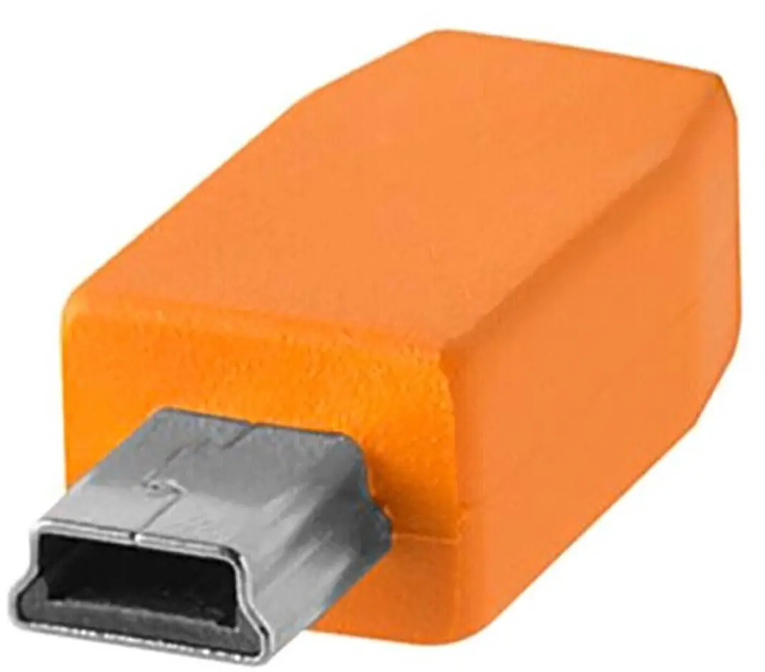 Tether Tools USB C naar Mini B 5 Pin 4.60m - Oranje