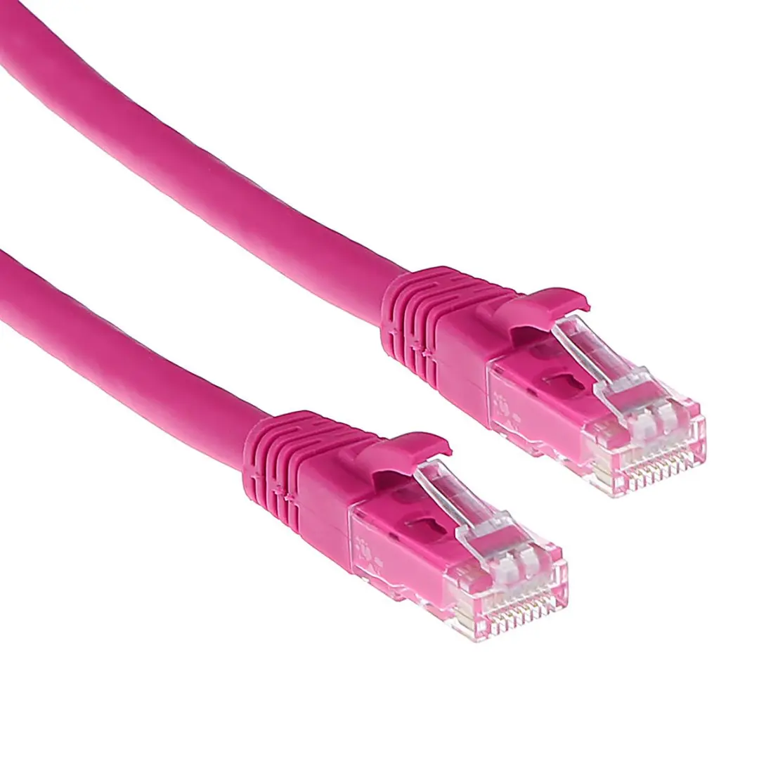 ACT Roze U/UTP CAT6A Patchkabel 0,5m