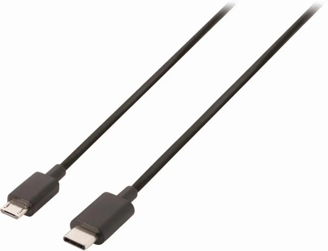 Nedis USB-C naar Micro-USB Kabel 60W 1m - Zwart