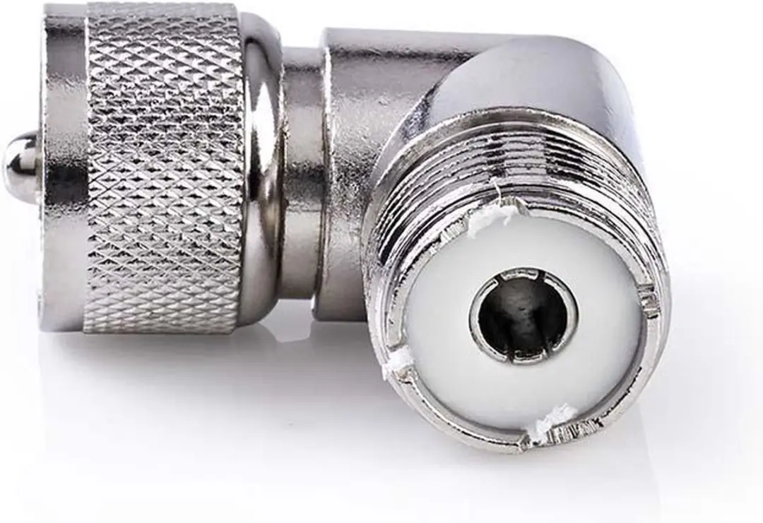 Nedis PL259 Adapter 75 Ohm - 90° Gehoekt - 10 Stuks