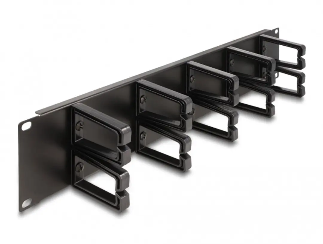 Delock 19" Kabelmanagement Routingpaneel 2U