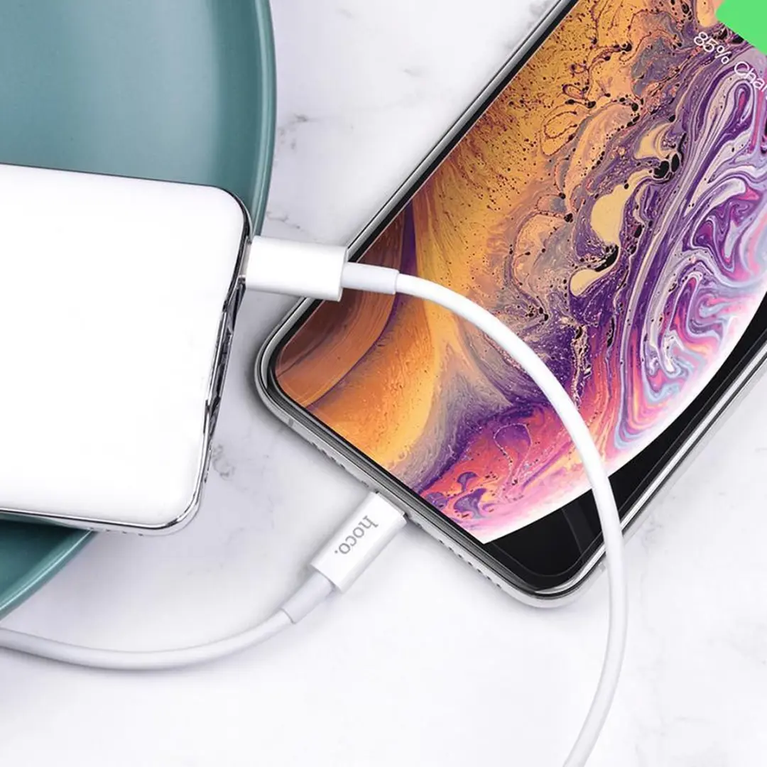 Hoco Lightning Oplader USB-C naar Lightning 1m - Wit - afbeelding 6 van 6