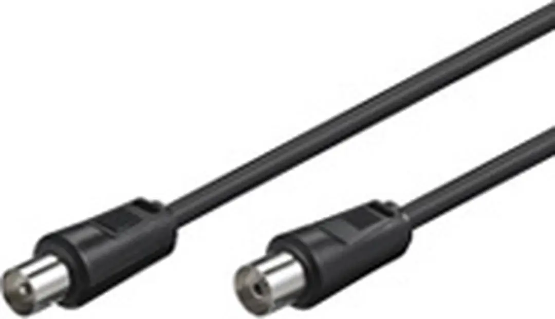 Goobay IEC Coaxkabel - 5m - Zwart - afbeelding 6 van 6