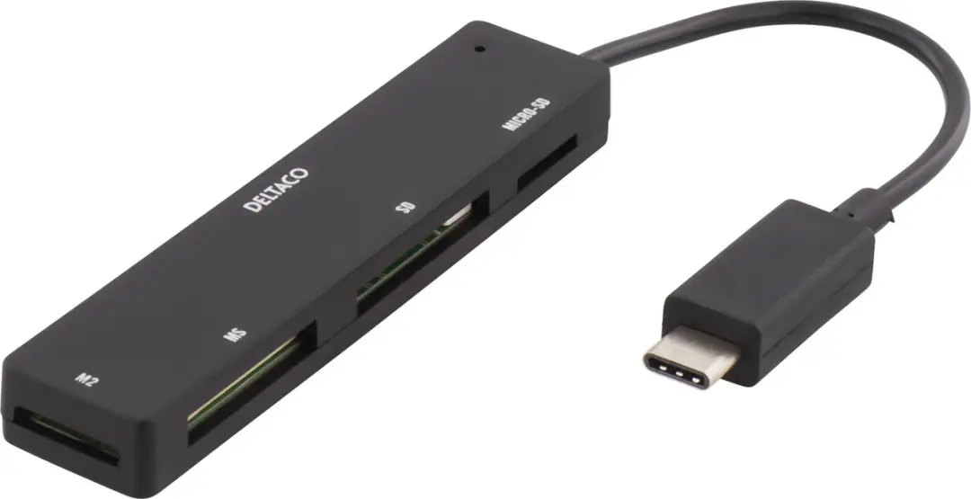 Deltaco UCR-154 USB-C Cardreader