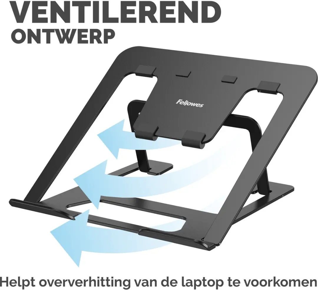 Fellowes Alumia 100138868 Laptopstandaard - 15" - Zwart