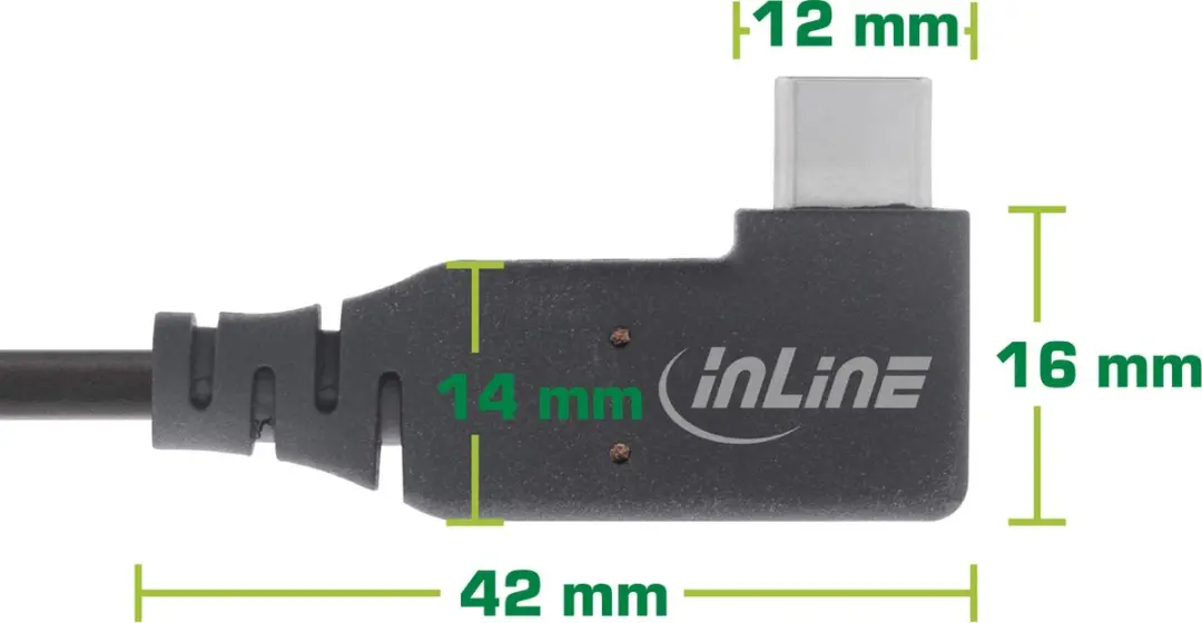 InLine USB4 USB-C Kabel 240W PD 1,5m - Zwart