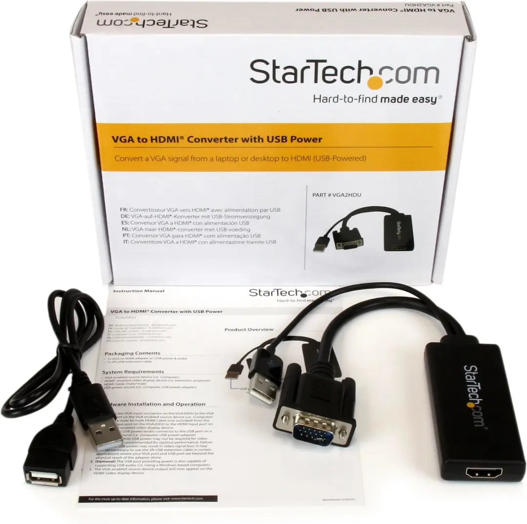 Startech VGA2HDU VGA-naar-HDMI-adapter