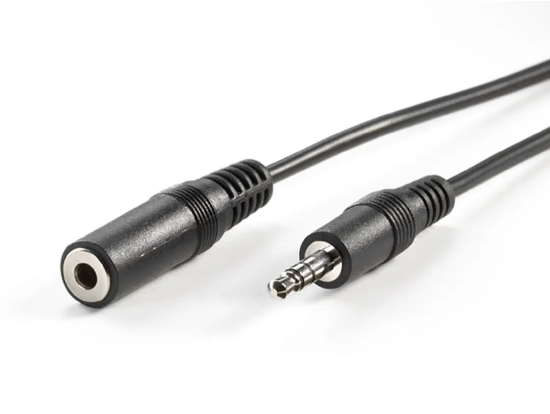 Value 3,5mm Verlengkabel M/F - 10m - Zwart