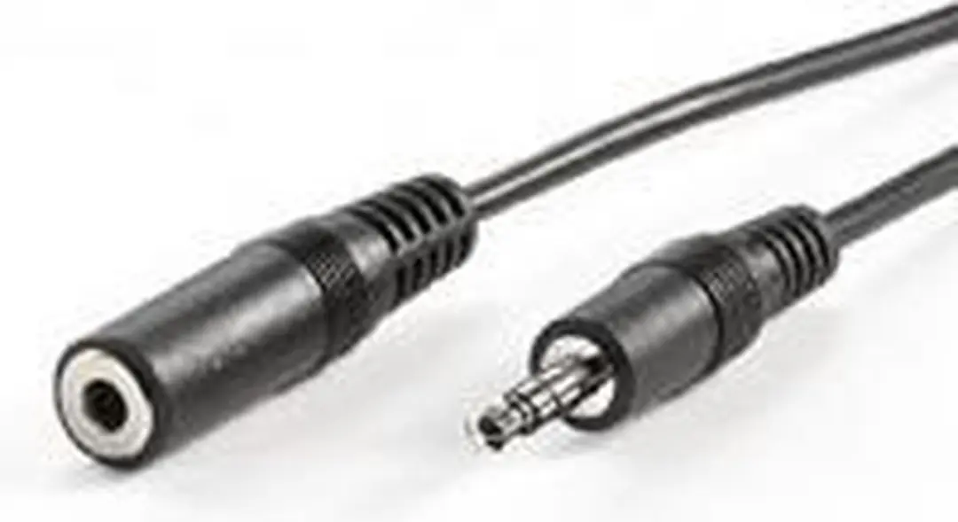 Value 3,5mm Verlengkabel M/F - 10m - Zwart