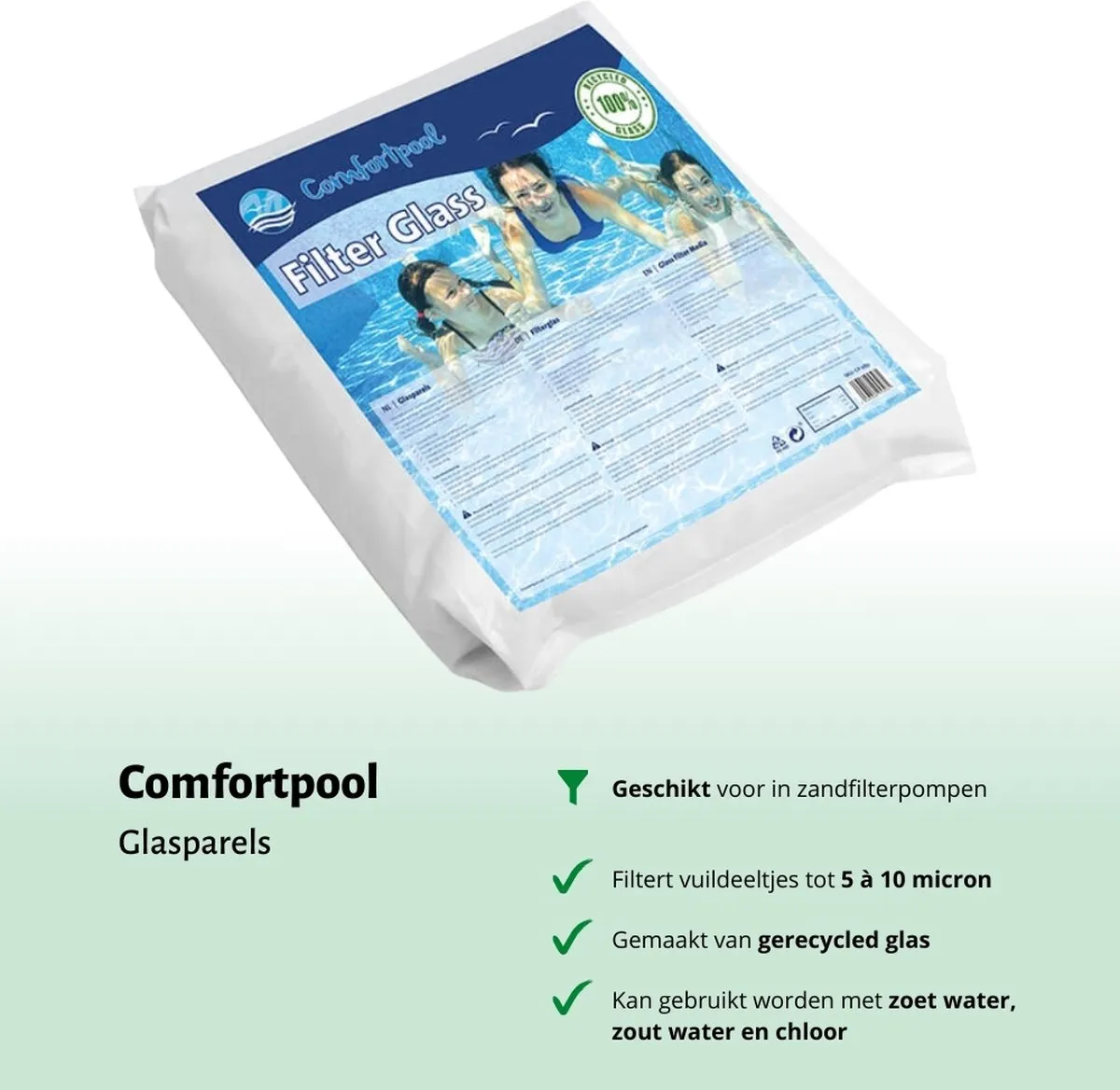 Intex 26646GS Zandfilterpomp 6000L/u - 20kg (2x) & Teststrips